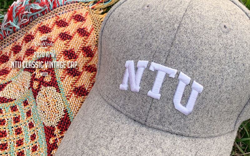 NTU VINTAGE CAP  灰色毛呢