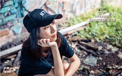 NTU VINTAGE CAP  基本黑色